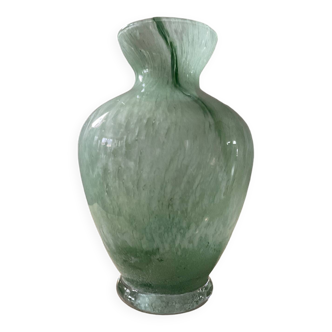 Vintage glass paste vase