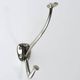 Up to 4 Adolf Loos Art Nouveau Nickel Brass Wall Hooks Café Capua Vienna