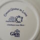 Gien Castle earthenware plate diam 22 cm