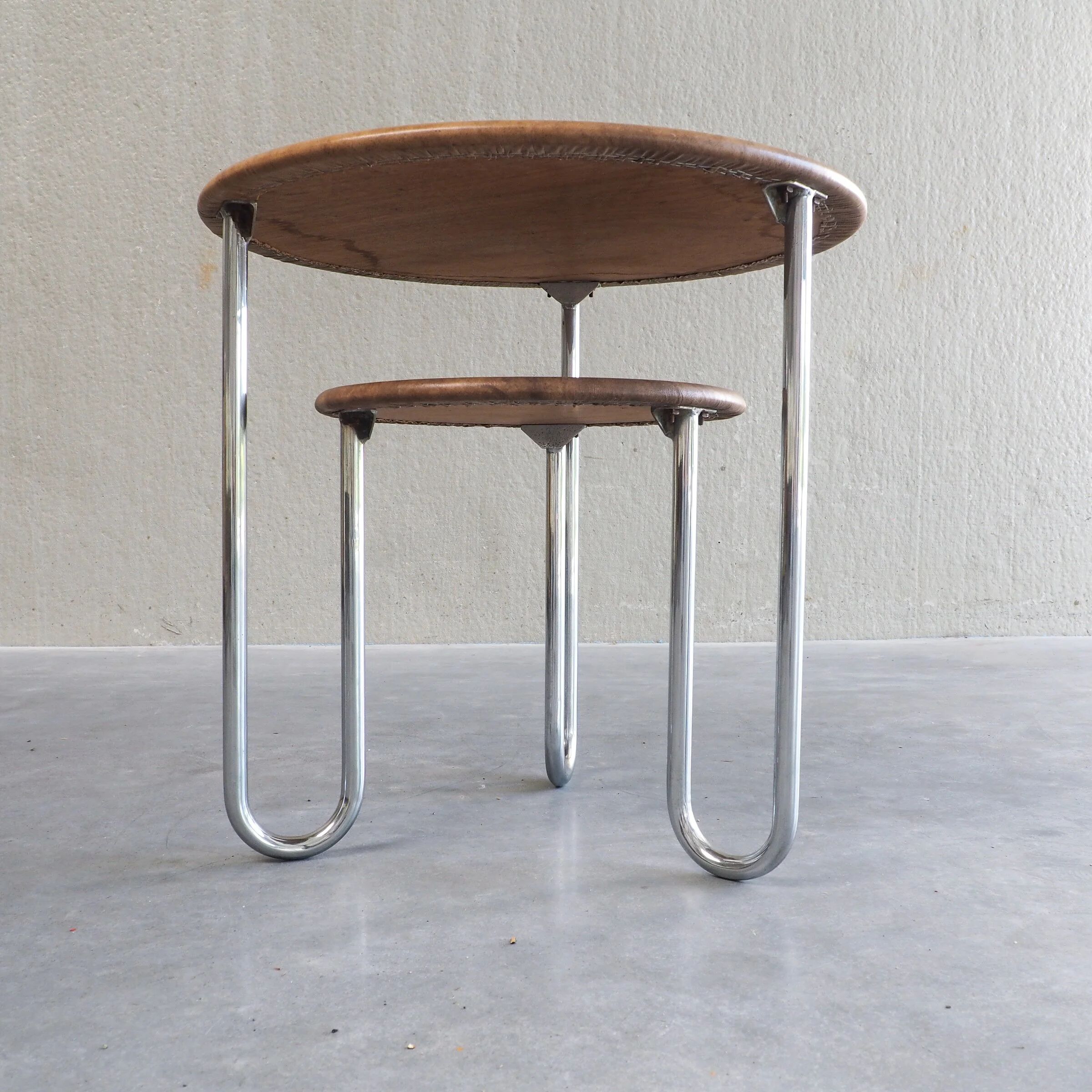 Bauhaus two-tier side table