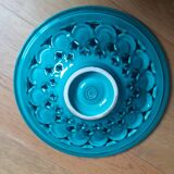 Verceram fruit bowl emerald green slip 37cm