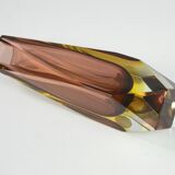 Vase Murano sommerso faceted 1960s