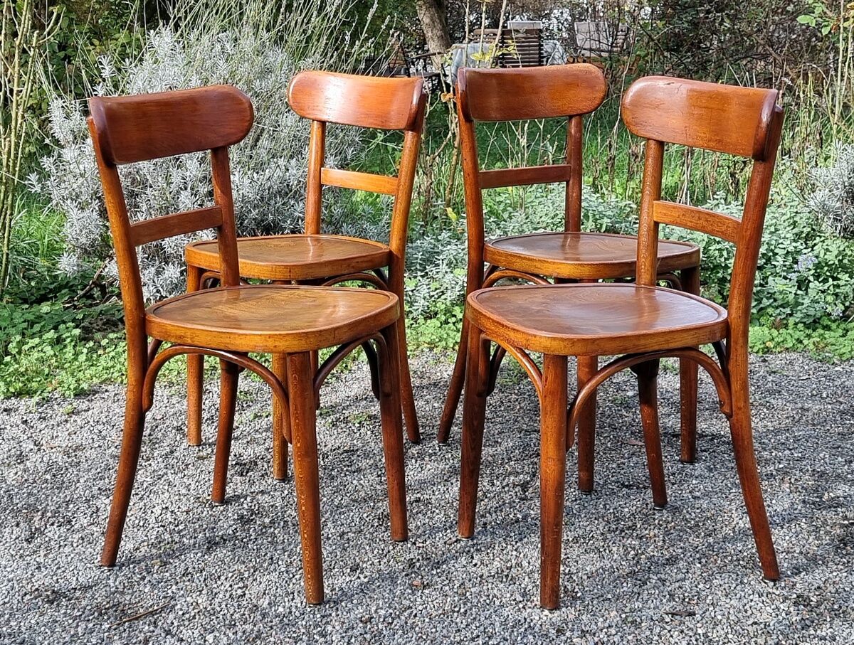 4 Horgen-Glarus bistro chairs 30s