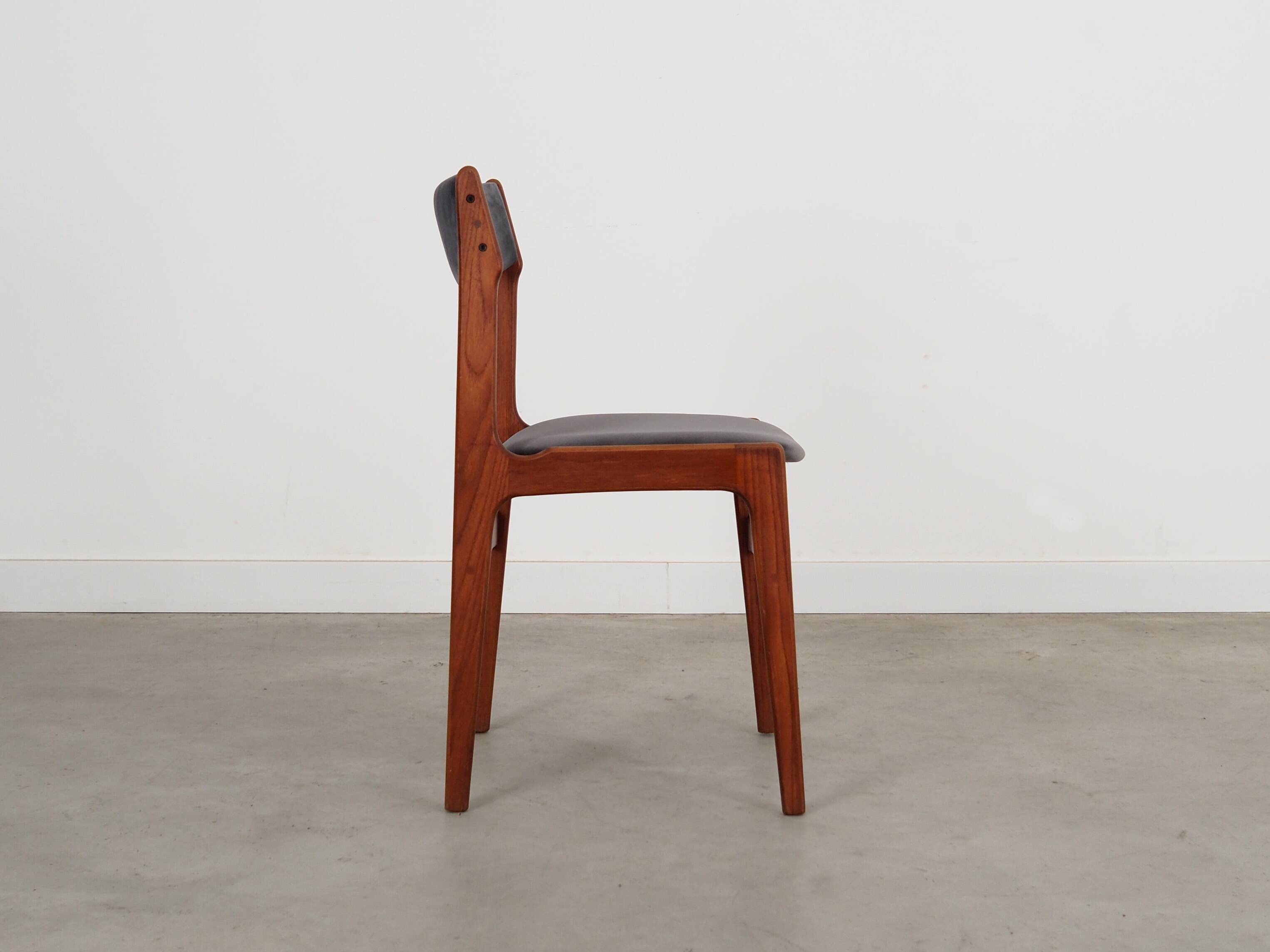Set of six teak chairs, Danish design, 1960s, production: Denmark