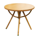 Round rattan coffee table