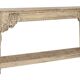 Carved wood console 182x46x85 natural