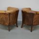 Vintage Dutch Cognac Leather Club Chairs, Set of 2