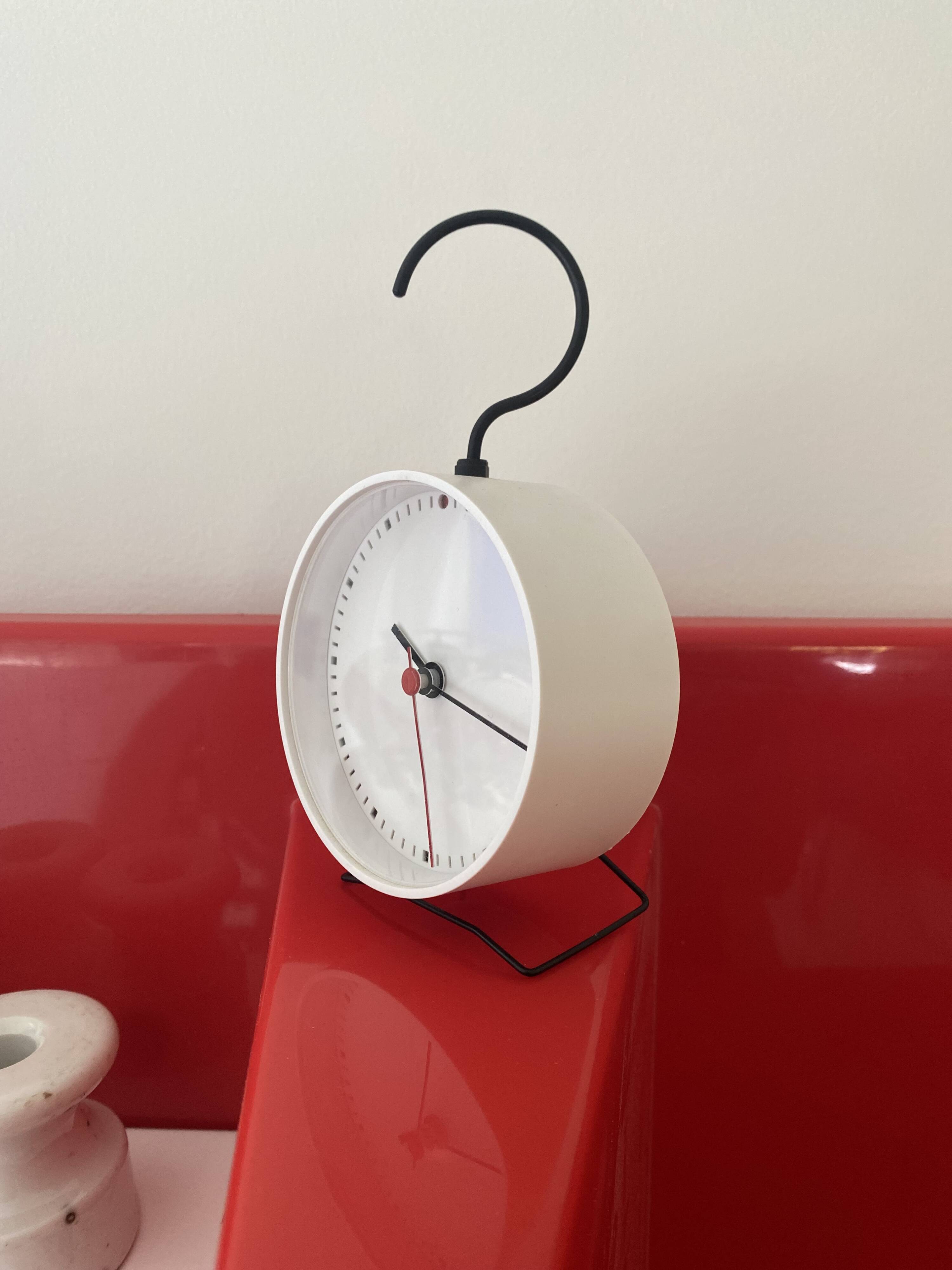 White clock to stand or hang ikea vintage model sniffa