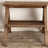 Step stool, small wooden workshop stepladder