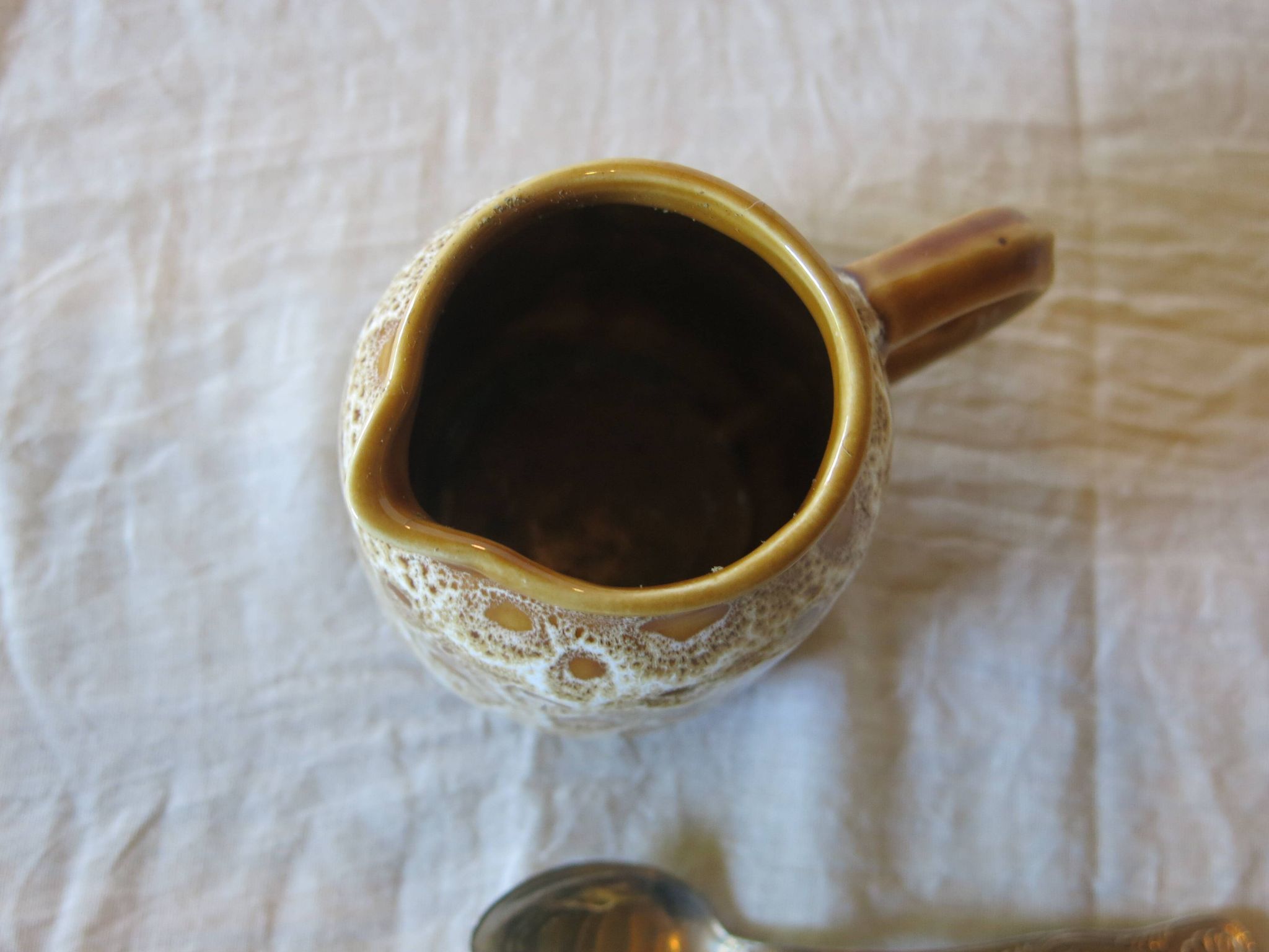 pretty milk jug from Sarreguemines in very good condition