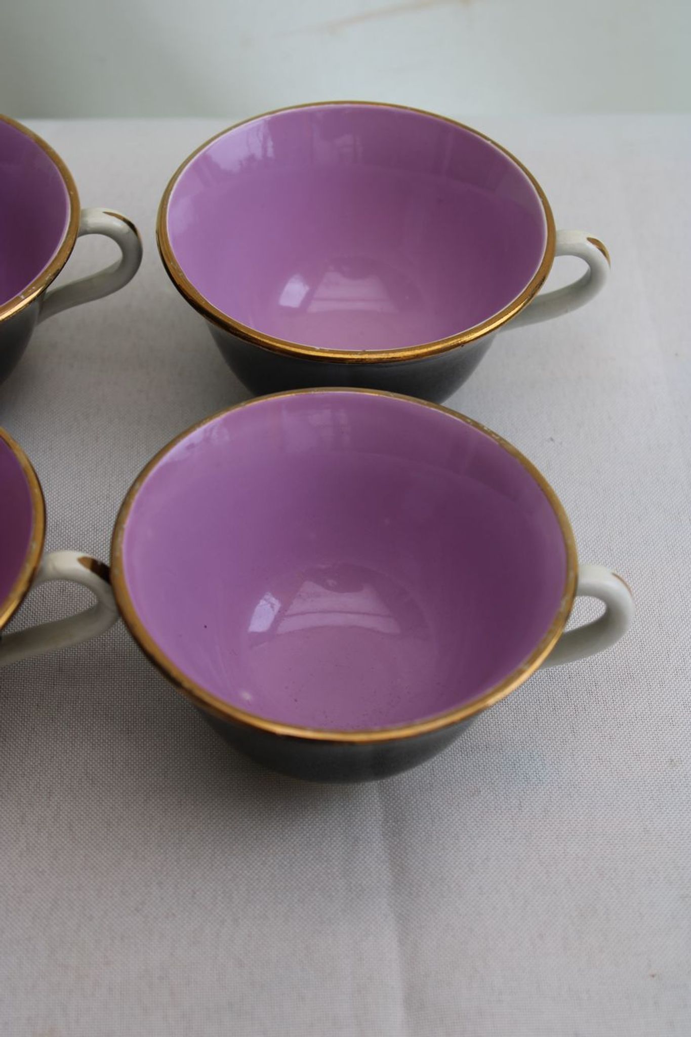 Lot of 6 old coffee cups