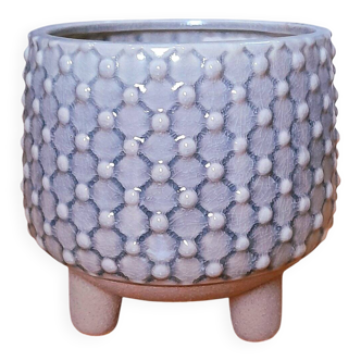 Tripod ceramic cache pot