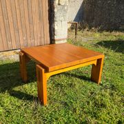 Solid pine coffee table, 1970s
