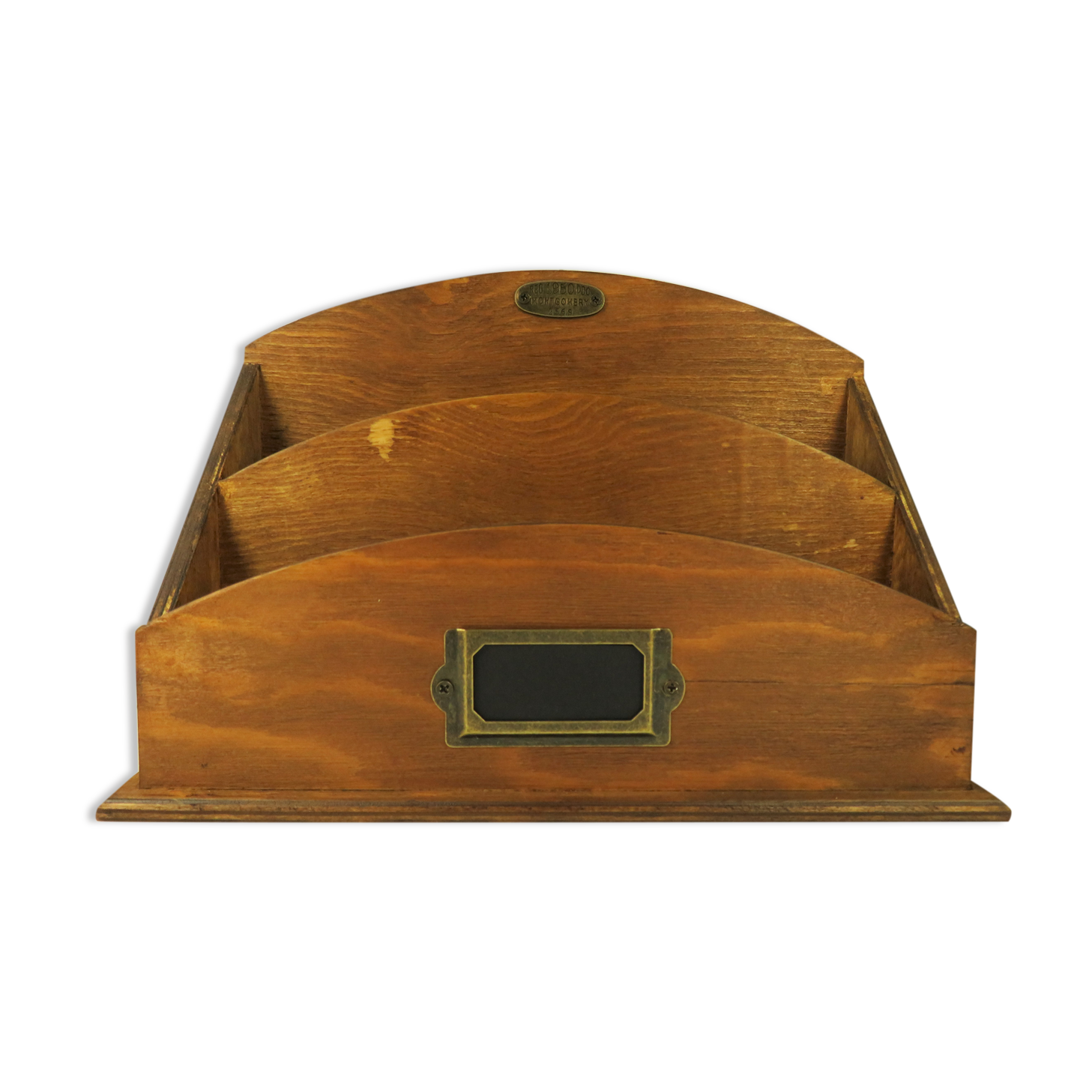 Wooden desk organizer