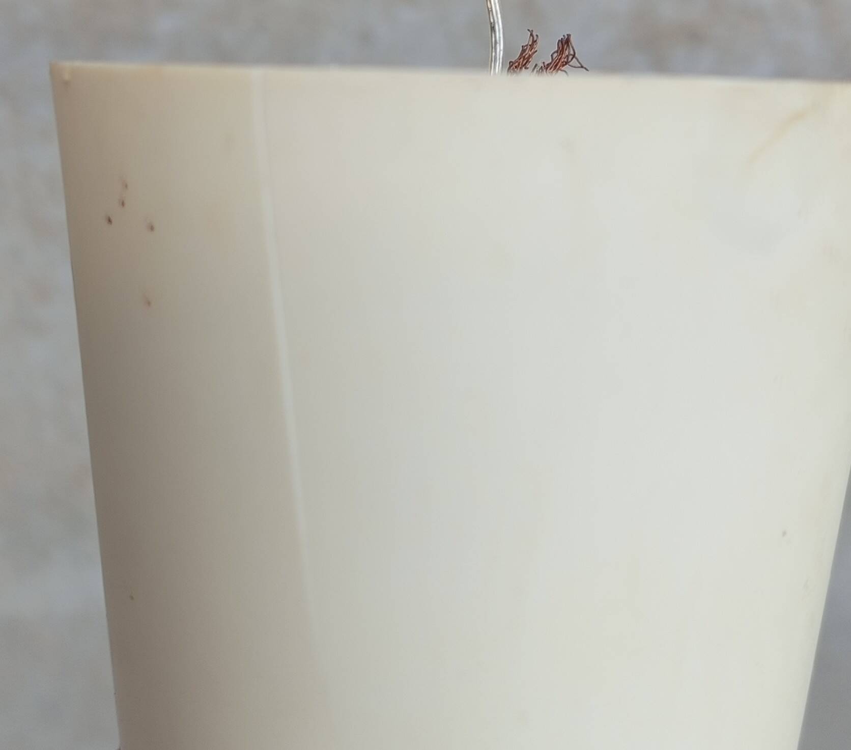 Vintage pendant light in dark gray and opaline metal