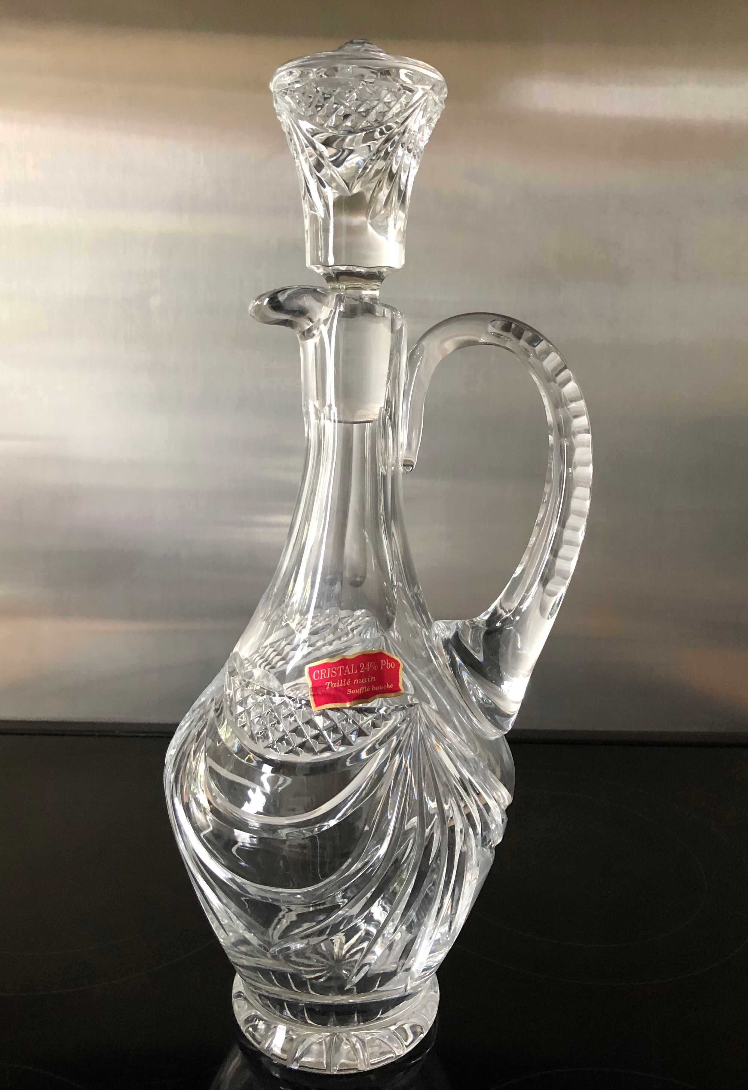 Carafe en cristal taillé