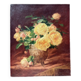 Bouquet de roses, huile sur toile 1907