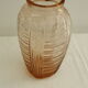 Art Deco vase pink glass
