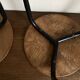 Pair of mid-century modernist plywood bedside stools, 1960s