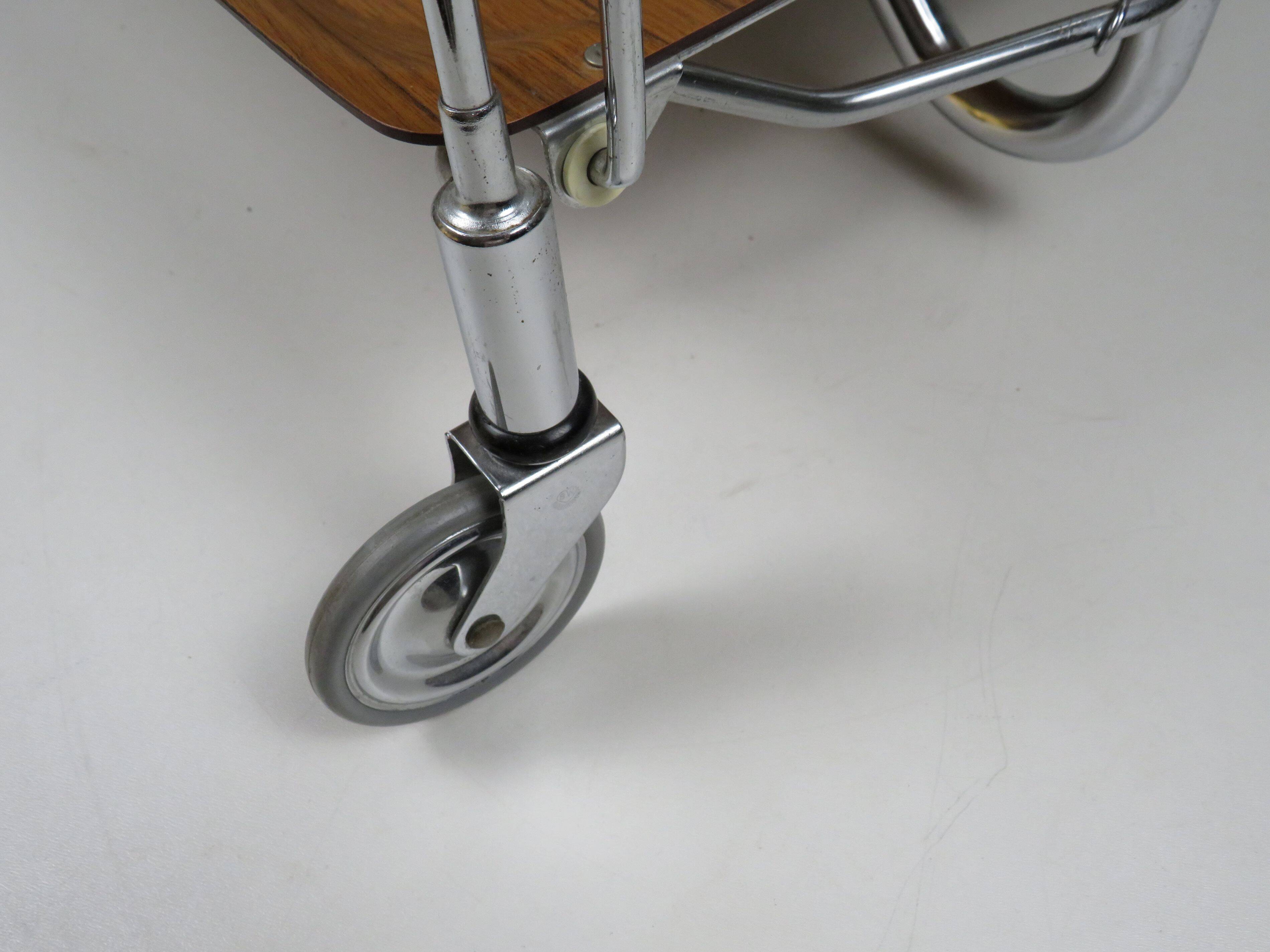 Desserte pliante Dinett par Bremshey – design mid-century, Allemagne