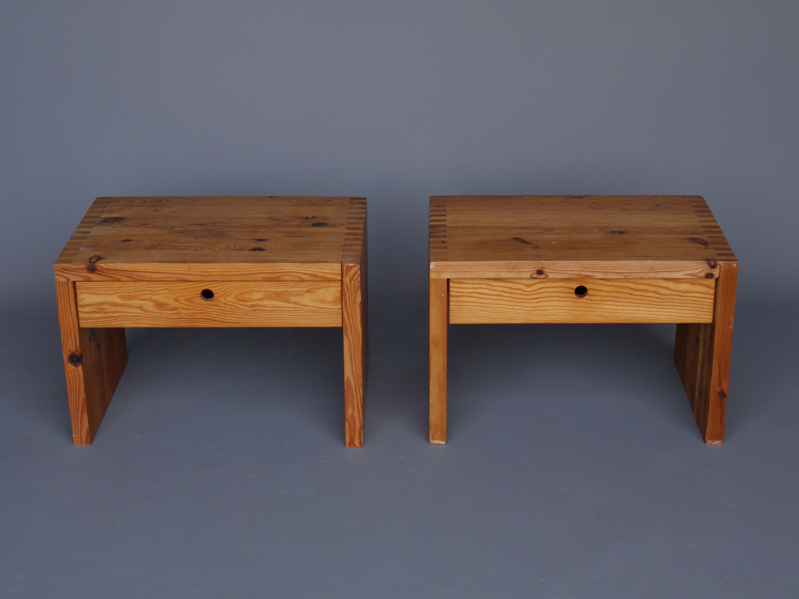 Bedside cabinets nightstands by Ate van Apeldoorn for Houtwerk Hattem