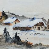 Belle aquarelle signée a . vautier   no 2