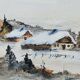 Beautiful watercolor signed a . vautier no. 2