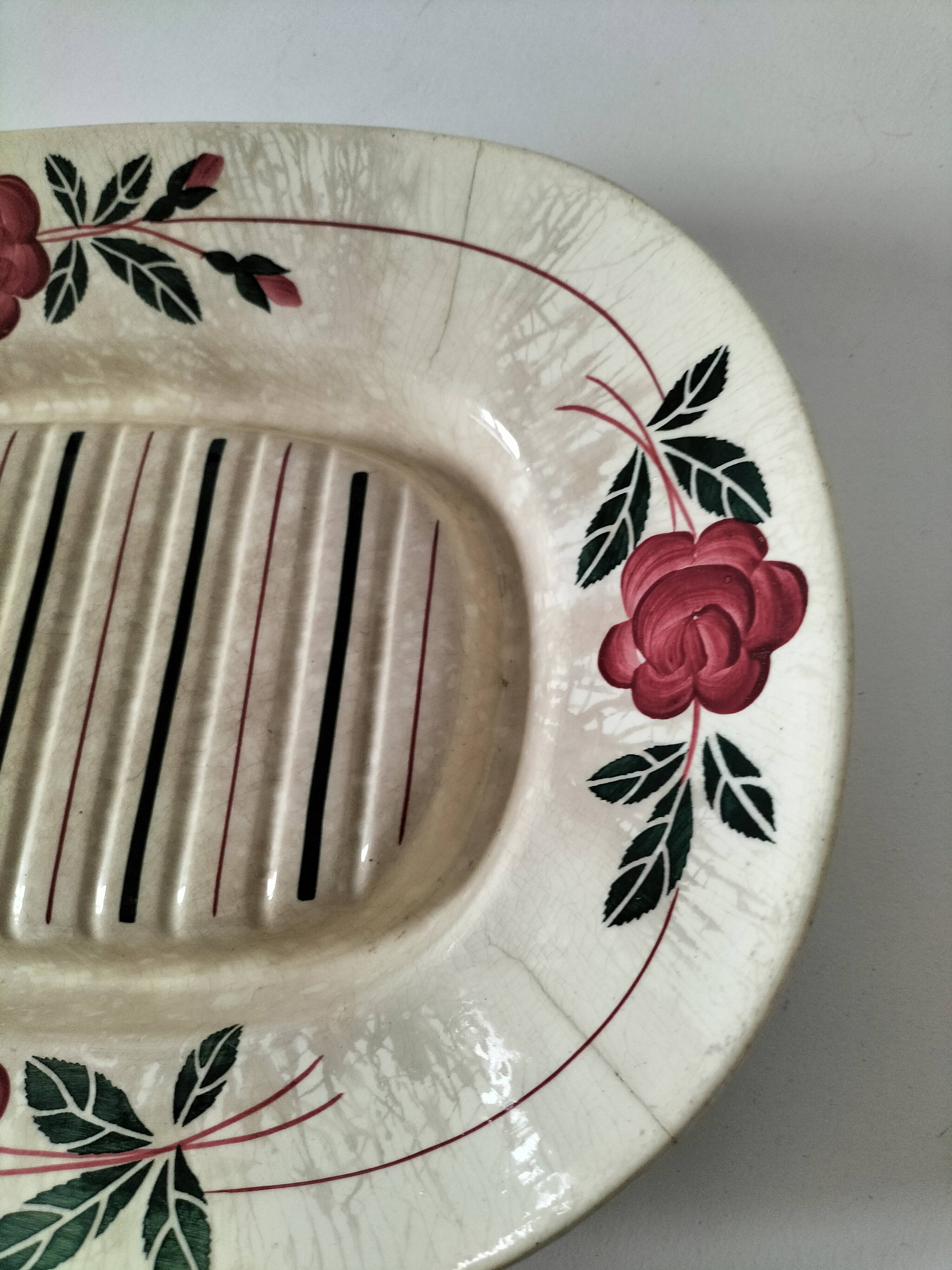 Asparagus dish HBC (Hippolyte Boulenger & Cie), 1920-1955