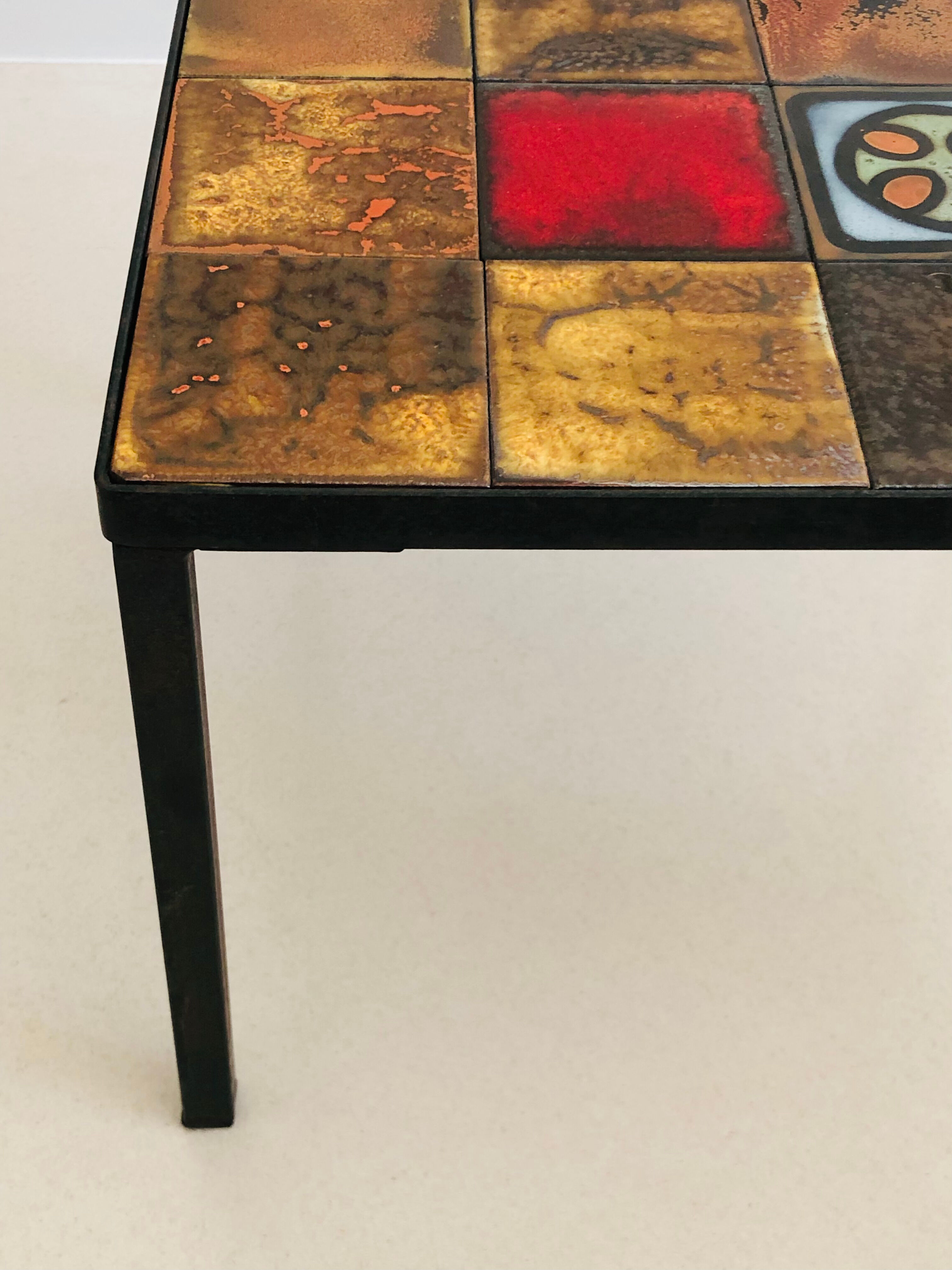 Vallauris ceramic coffee table, France 60s