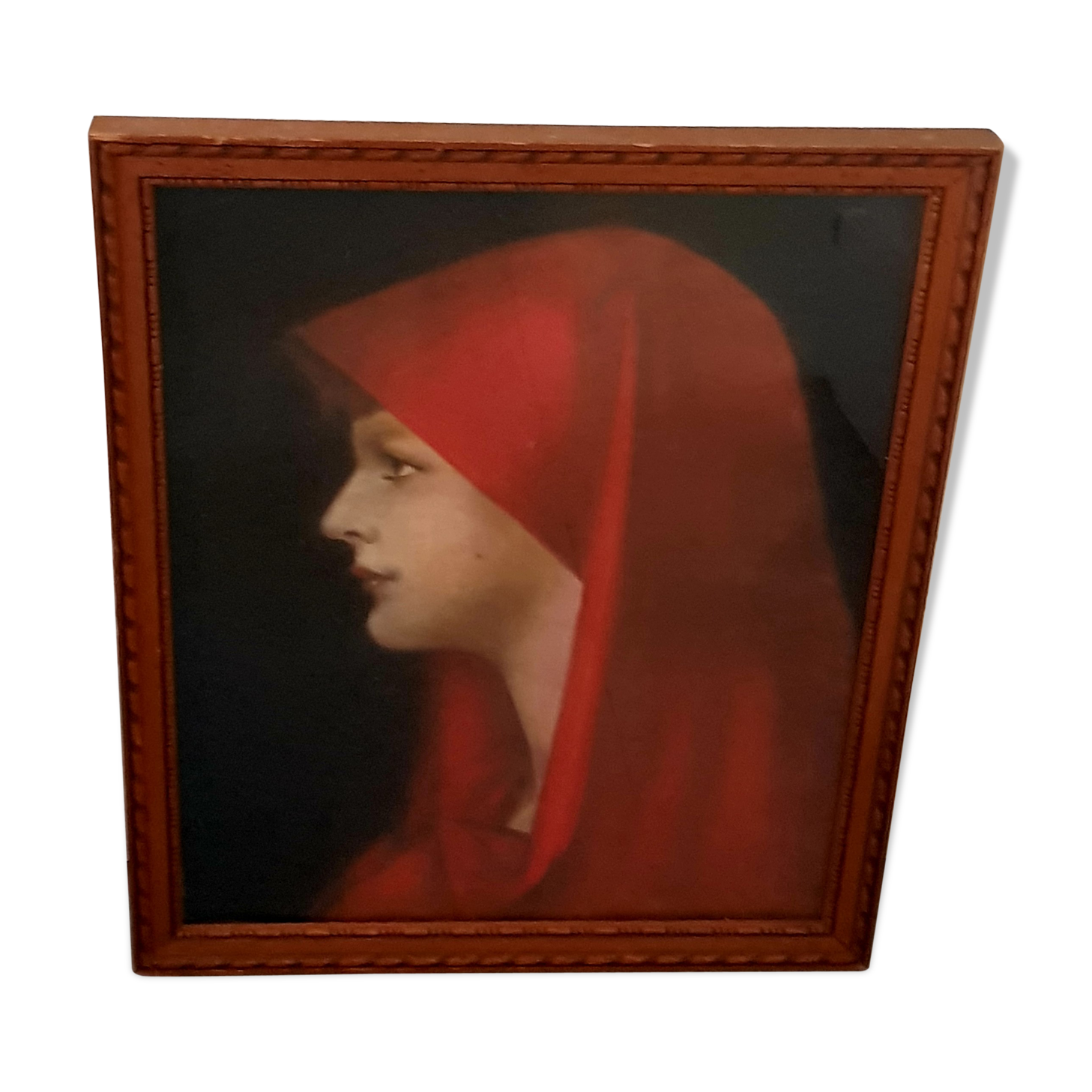 Pastel portrait of woman