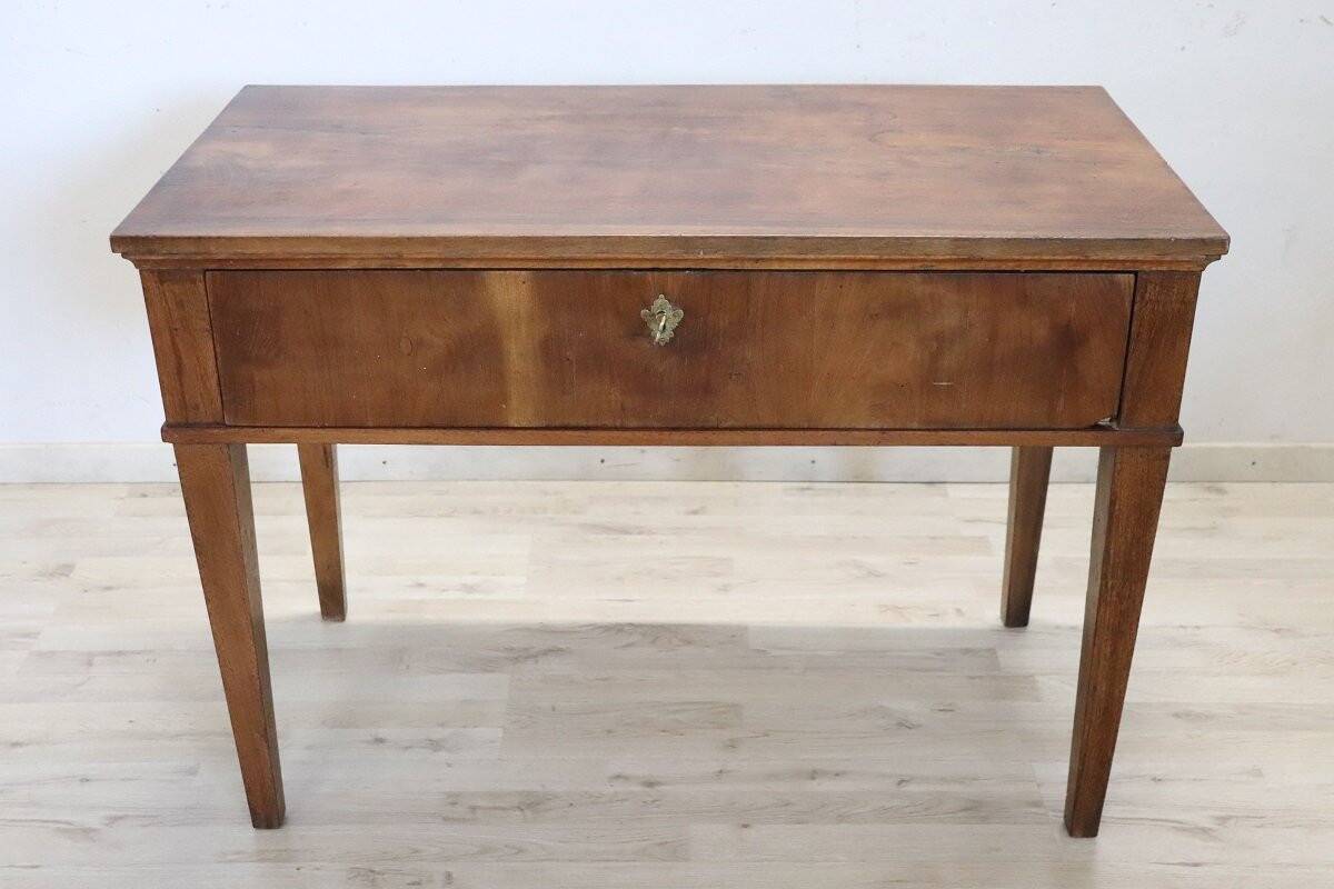 Antique walnut desk, Italy, late 18th century
