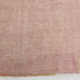 Tapis Anatolien Vintage Fait Main en Laine,Tons Rose Poudré & Beige 265x166