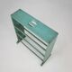 Small Industrial Mint-Colored Rack or Bookcase with 4 Shelves, Belgium 1920