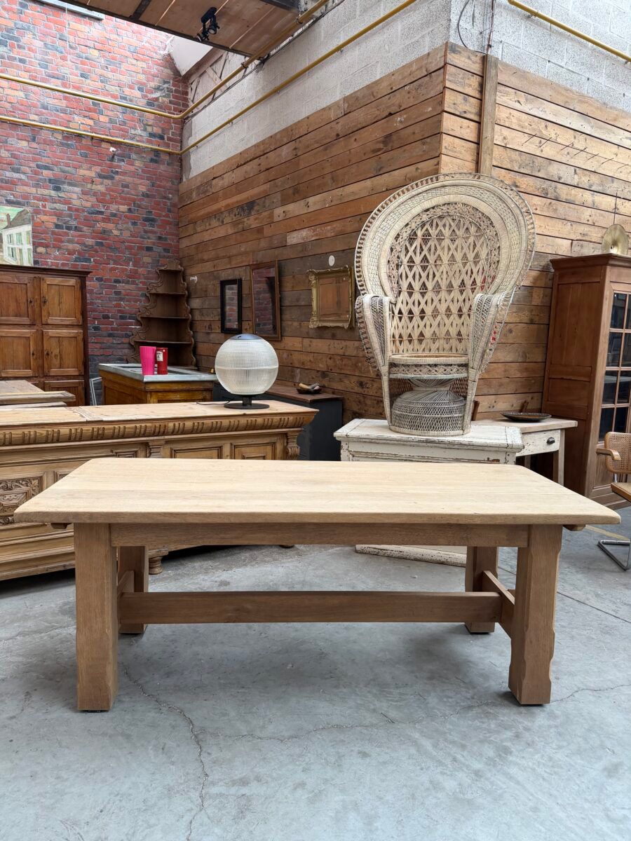 Solid oak farmhouse table