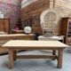 Solid oak farmhouse table