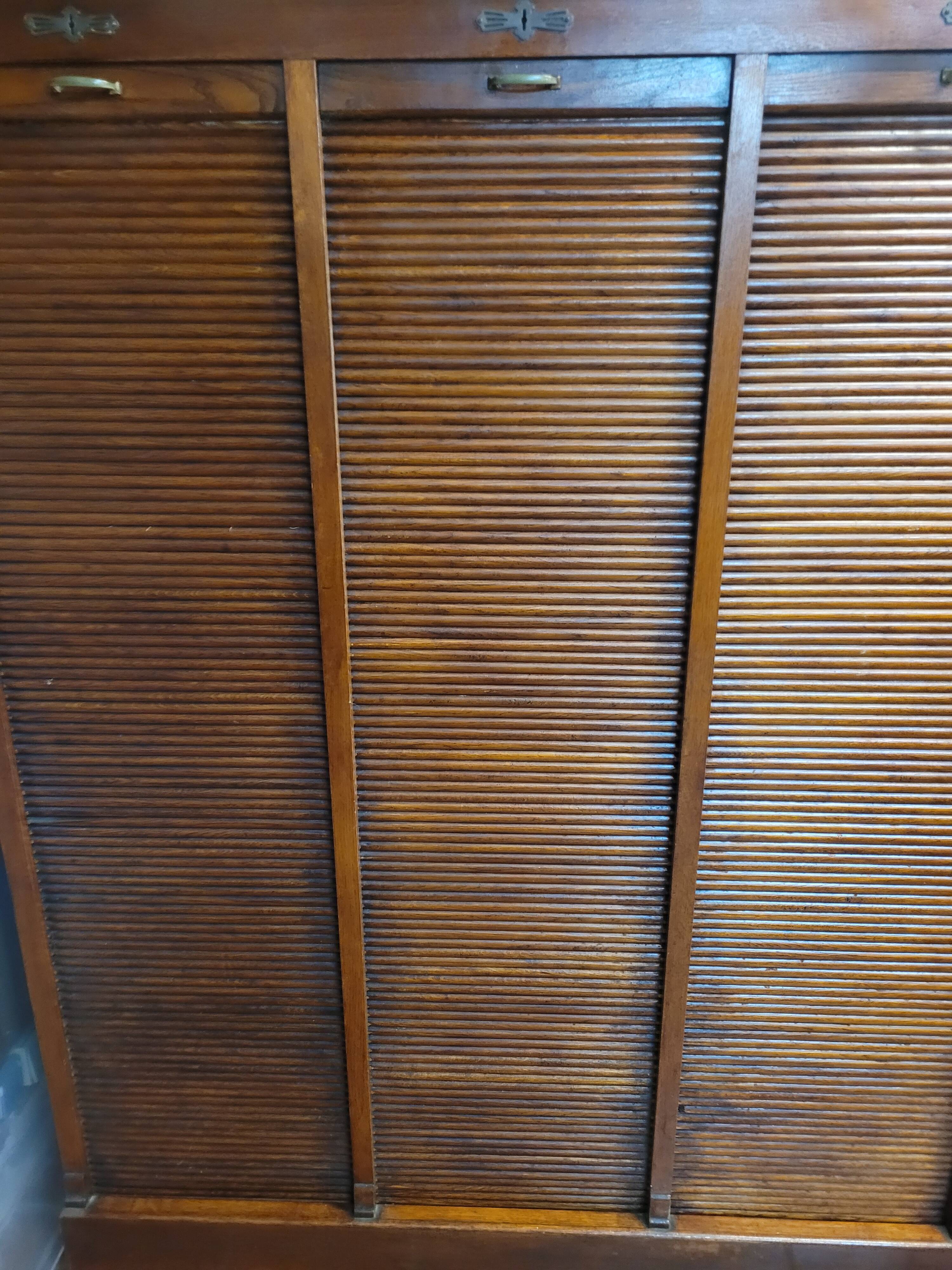 Old oak triple curtain binder