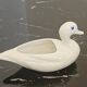 Duck cachepot Bassano vintage white ceramic - mid-century modern style