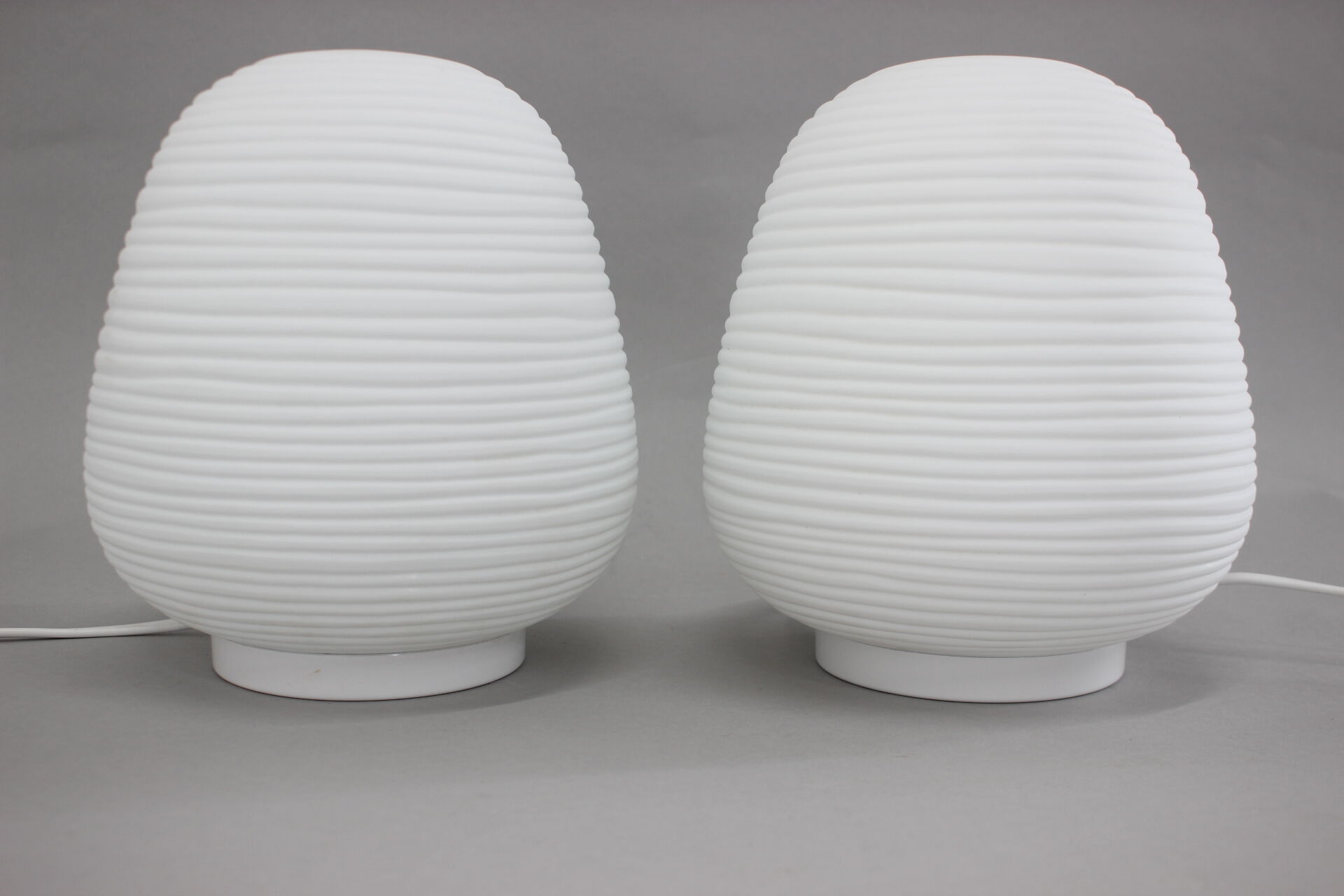 Pair of Italian Glass Table Lamps