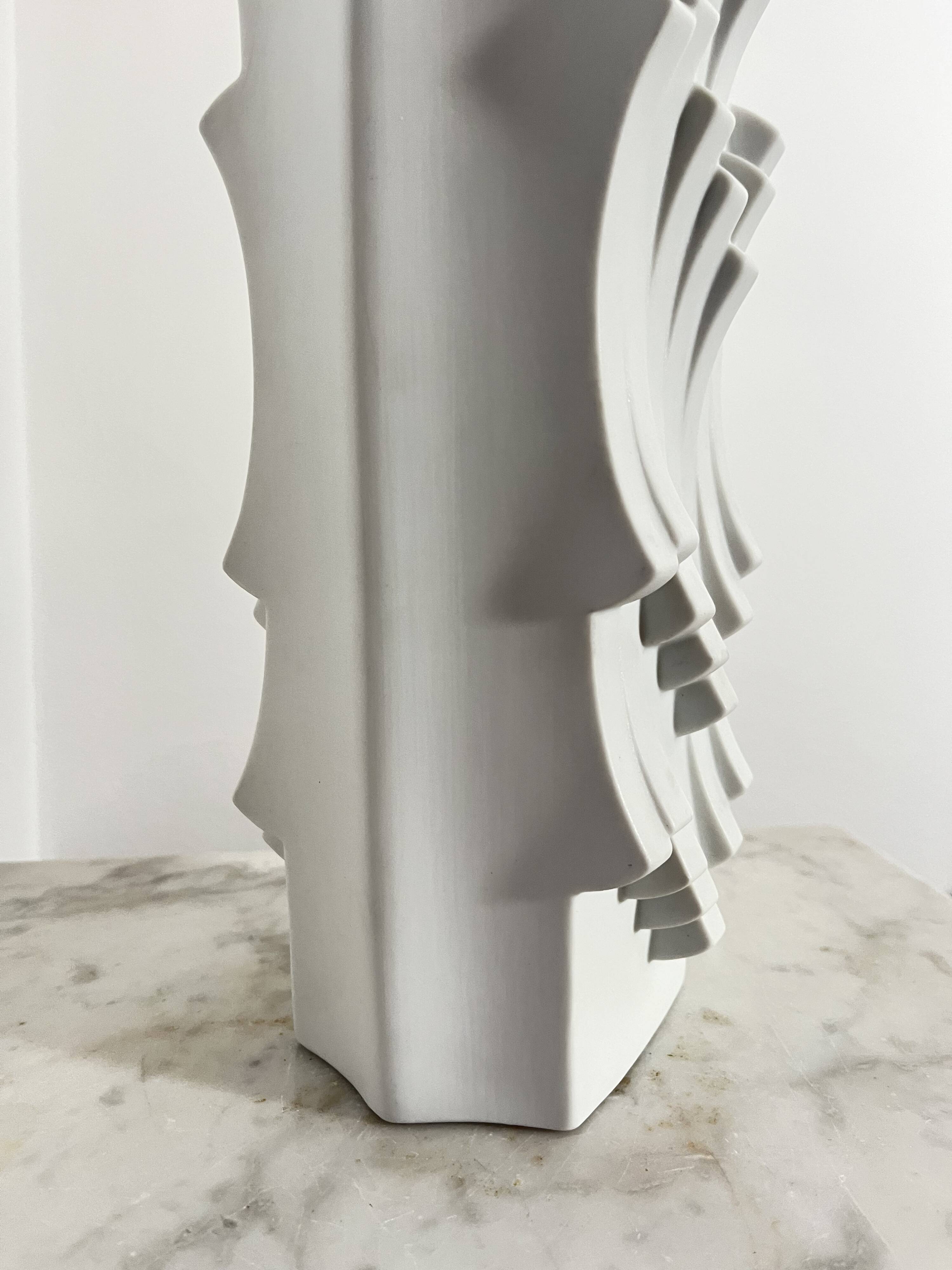 Vintage Bisque Porcelain Vase by Heinrich Fuchs for Hutschenreuther, 1960