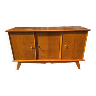 Vintage 3-door sideboard from the 60s in oak