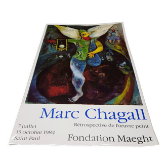 Marc Chagall 1984 exhibition poster