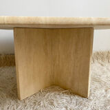 Travertine coffee table
