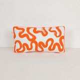 Hand screen printed cushion