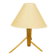 Mid Century Maple Table Lamp Tripod Base ULUV Style, 1960s