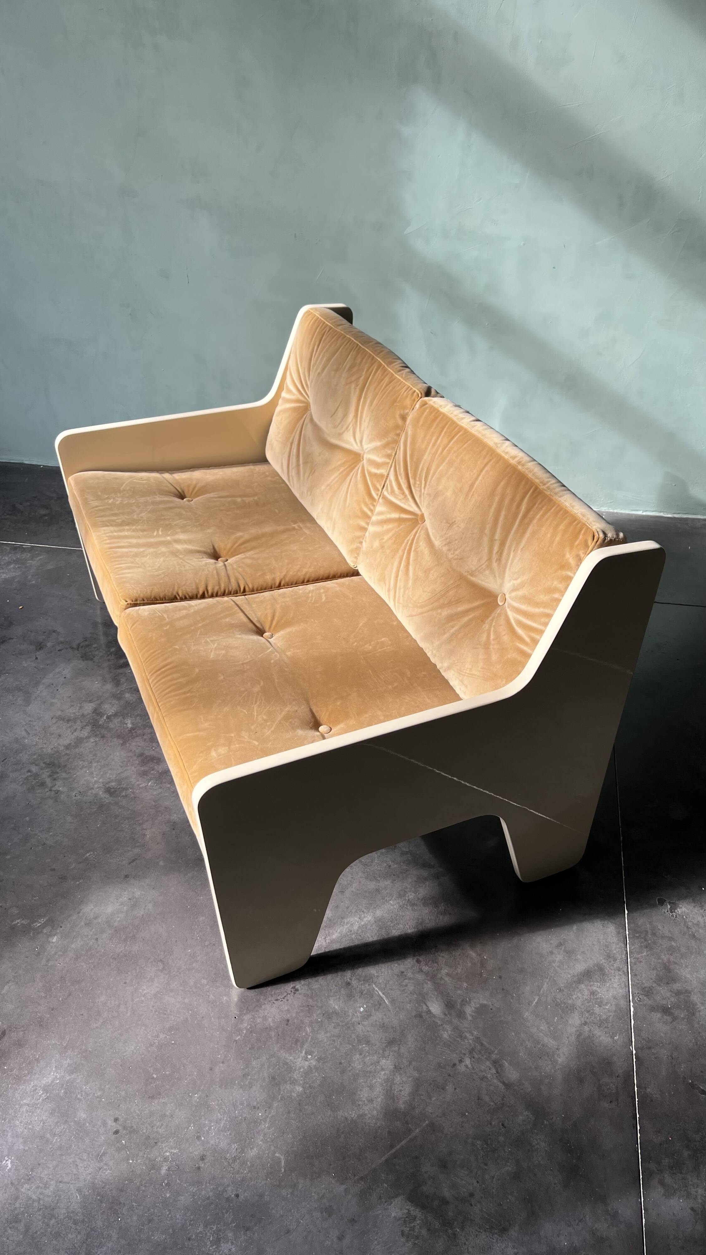 Mid-century 2-seater bench from the 60s