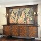 French tapestry of medieval design "gallant festivities"
