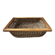 Panier en osier et bois 