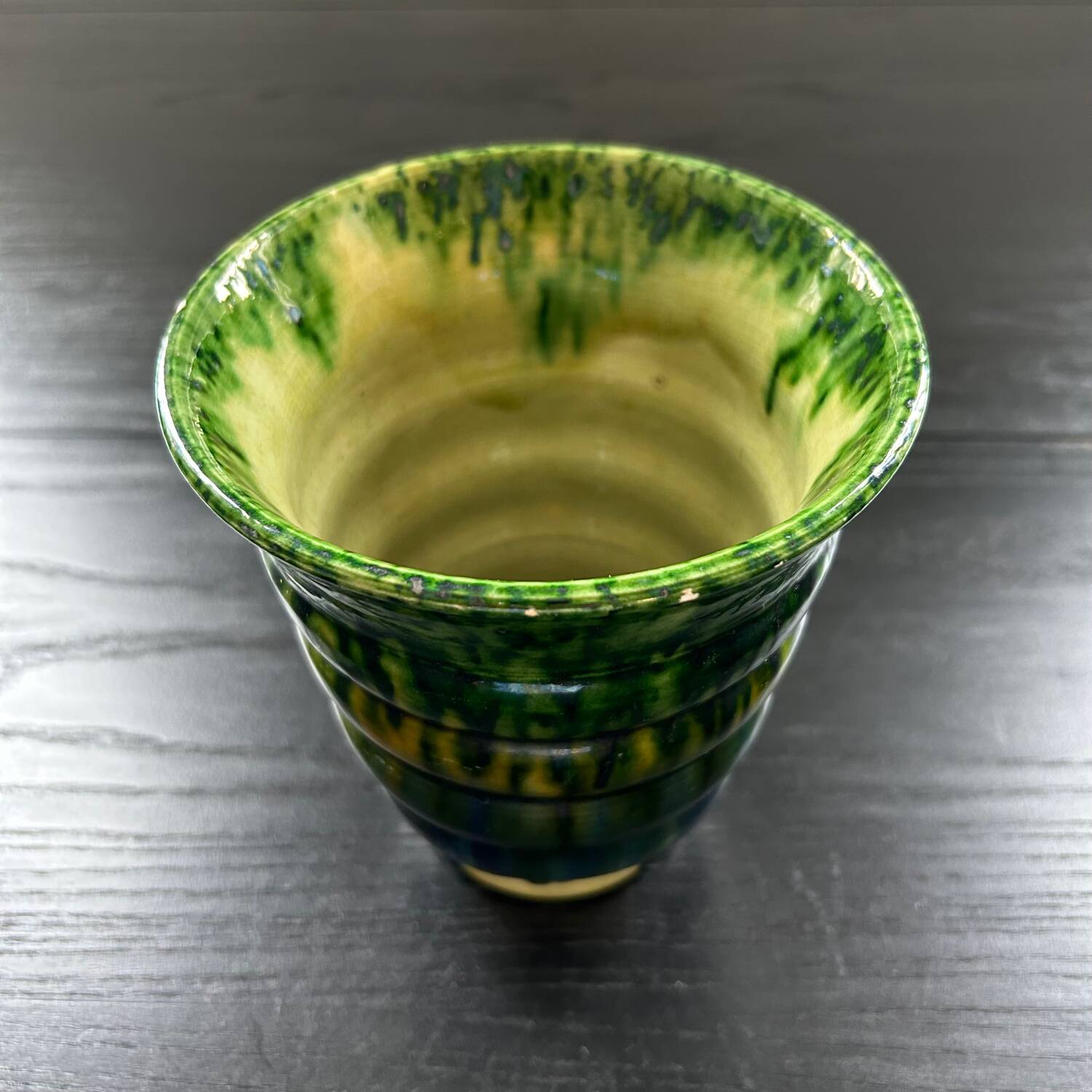Green Vallauris vase