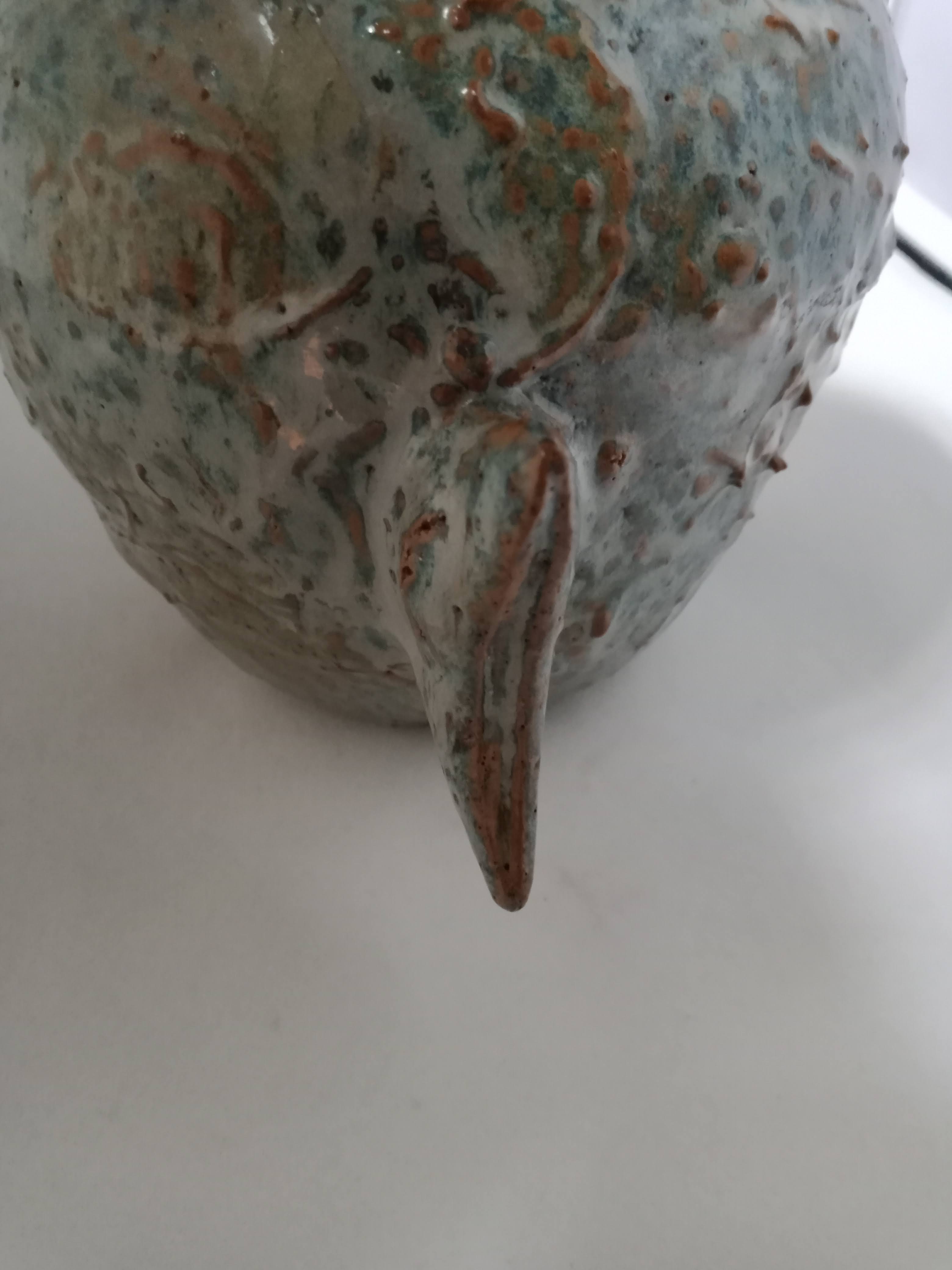 Vintage ceramic vase fish