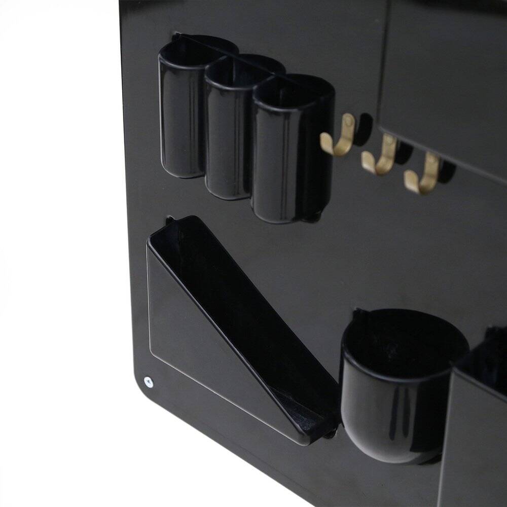 Wall organiser plateau Uten.Silo black by Dorothee Maurer Becker for Design M, 1960s